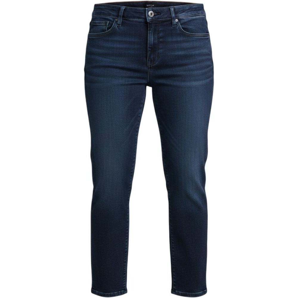NYDJ Marilyn Straight Jeans Womens 14 Dark Indigo Lift Tuck Stretch Denim
